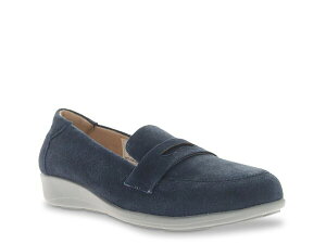 vybg fB[X V[Y Xb|E[t@[ Propet Yetta Wedge Loafer Navy Water-Resistant Suede lCr[