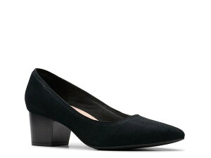 �N���[�N�X ���f�B�[�X �V���[�Y �p���v�X Clarks Ellanie Hope Pump Black Suede �u���b�N