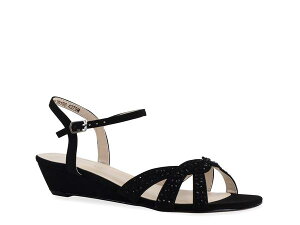 xW~EH[N fB[X V[Y T_ Touch Ups by Benjamin Walk Lena Wedge Sandal Black ubN