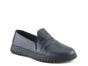 XvOXebv fB[X V[Y Xb|E[t@[ Spring Step Patton Slip-On Navy lCr[