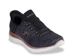 XPb`[Y fB[X V[Y Xb|E[t@[ Xj[J[ Skechers Hands Free Slip-Ins: Summits Millionaire Slip-On Sneaker - Women's Black/Grey ubN
