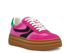�X�e�B�[�u �}�f�� ���f�B�[�X �V���[�Y �X�j�[�J�[ �v���b�g�t�H�[�� Steve Madden Dodge Platform Sneaker Bright Pink �s���N