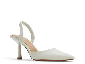 �A���h ���f�B�[�X �V���[�Y �p���v�X Aldo Brusanti Pump White Leather �z���C�g