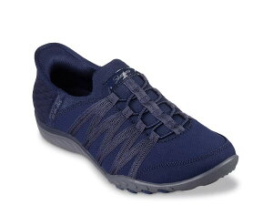 XPb`[Y fB[X V[Y Xb|E[t@[ Xj[J[ Skechers Hands Free Slip-Ins: Breathe Easy Roll-With-Me Slip-On Sneaker Navy lCr[