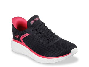 XPb`[Y fB[X V[Y Xj[J[ Skechers Hands Free Slip-Ins BOBs Sport Squad Chaos Stroke Of Luck Sneaker - Women's Black/Pink ubN