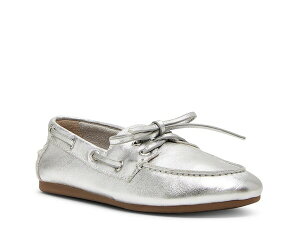 XeB[u }f fB[X V[Y fbLV[Y Steve Madden Sag Boat Shoe Silver Metallic Vo[