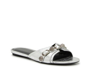 oVAK fB[X V[Y T_ Balenciaga Cagole Sandal Silver Metallic Vo[