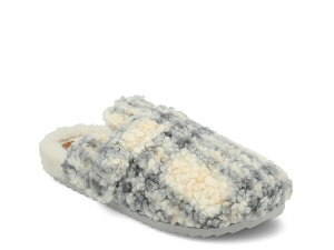 �W�����l �R���N�V���� ���f�B�[�X �V���[�Y �T���_�� Journee Collection Ardenn Clog Slipper Cream/Grey Plaid �N���[��