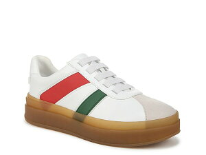 tRTg fB[X V[Y Xb|E[t@[ vbgtH[ Xj[J[ Franco Sarto Vinto Platform Slip-On Sneaker White/Green/Red zCg