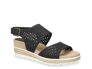 �x�����B�[�^ ���f�B�[�X �V���[�Y �T���_�� Bella Vita Inaya Espadrille Wedge Sandal Black �u���b�N