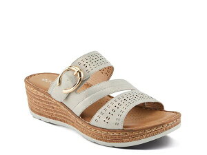 yz pgVA fB[X T_ V[Y Sharonda Wedge Sandal Silver Metallic