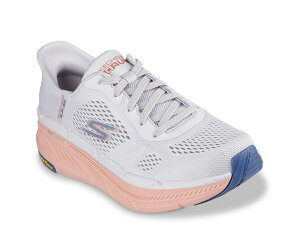 XPb`[Y fB[X V[Y Xj[J[ Skechers Hands Free Slip-Ins Max Cushioning Premier 2.0 Alora Running Shoe- Women's Light Grey/Orange O[