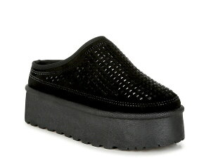 �����h�����O ���f�B�[�X �V���[�Y �T���_�� �v���b�g�t�H�[�� London Rag Kickles Platform Slipper Black �u���b�N