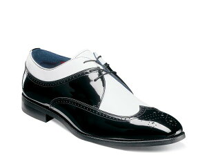 �X�e�C�V�[�A�_���X �����Y �V���[�Y �I�b�N�X�t�H�[�h �E�B���O�`�b�v Stacy Adams Dayton II Wingtip Oxford Black/White �z���C�g