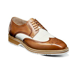 �X�e�C�V�[�A�_���X �����Y �V���[�Y �I�b�N�X�t�H�[�h �E�B���O�`�b�v Stacy Adams Beaumont Wingtip Oxford Tan/White �z���C�g