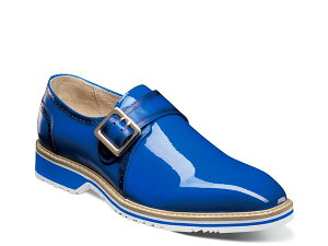 XeCV[A_X Y V[Y Xb|E[t@[ NXgbv N Stacy Adams Bartram Monk Strap Slip-On Blue u[