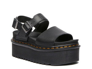 hN^[}[` fB[X V[Y T_ vbgtH[ Dr. Martens Voss Quad Platform Sandal - Women's Black ubN