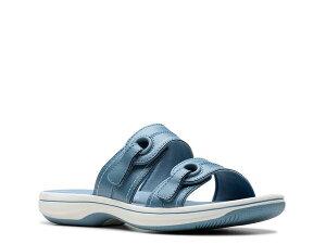 N[NX fB[X V[Y T_ Clarks Breeze Maye Slide Sandal - Women's Blue u[