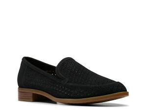 N[NX fB[X V[Y Xb|E[t@[ Black Clarks Trish Cove Loafer