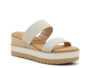 �P���[���P�C�e�B ���f�B�[�X �V���[�Y �T���_�� Kelly & Katie Tiama Espadrille Wedge Sandal Taupe �g�[�v