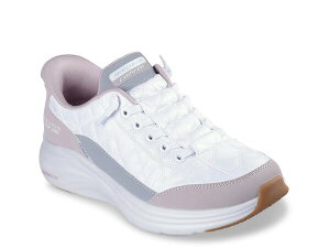 XPb`[Y fB[X V[Y Xb|E[t@[ Xj[J[ Skechers Hands Free Slip-Ins: Vapor Foam Slip-On Sneaker - Women's White/Purple zCg