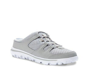 �v���y�b�g ���f�B�[�X �V���[�Y �T���_�� Propet TravelActiv Slide Clog LIght Grey �O���[