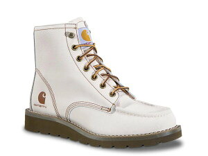 �J�[�n�[�g ���f�B�[�X �V���[�Y �u�[�c�E���C���u�[�c Carhartt 6 Moc Toe Wedge Bootie Off White �I�t�z���C�g