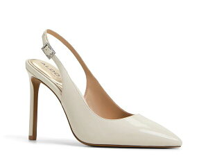 �A���h ���f�B�[�X �V���[�Y �p���v�X Aldo Lala Pump White Patent �z���C�g