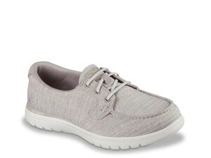 XPb`[Y fB[X V[Y fbLV[Y Skechers On-the-Go Flex Ashore Boat Shoe Taupe g[v
