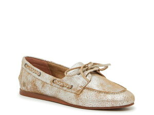 bL[uh fB[X V[Y fbLV[Y Lucky Brand Tirani Boat Shoe Silver Metallic Vo[