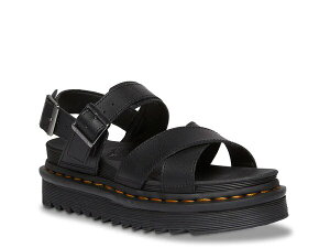 hN^[}[` fB[X V[Y T_ vbgtH[ Dr. Martens Voss II Platform Sandal - Women's Black ubN