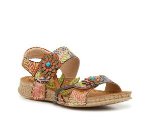 eBXe fB[X V[Y T_ L'Artiste Moira Sandal Beige/Multicolor x[W