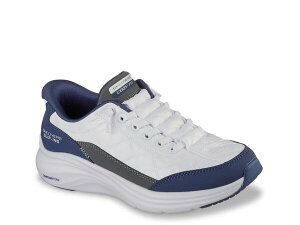 XPb`[Y fB[X V[Y Xb|E[t@[ Xj[J[ Skechers Hands Free Slip-Ins: Vapor Foam Slip-On Sneaker - Women's White/Navy zCg