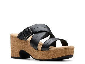 N[NX fB[X V[Y T_ vbgtH[ Clarks Nerisa Holly Platform Sandal Black ubN