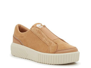 \ fB[X V[Y Xb|E[t@[ vbgtH[ Xj[J[ SOREL Ona Ave Platform Slip-On Sneaker - Women's Tan ^
