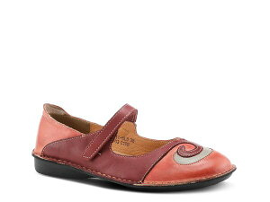 �X�v�����O�X�e�b�v ���f�B�[�X �V���[�Y �p���v�X Spring Step Cosmic Mary Jane Flat Red ���b�h