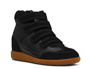XeB[u }f fB[X V[Y Xj[J[ Steve Madden Mustang Wedge Sneaker Black ubN