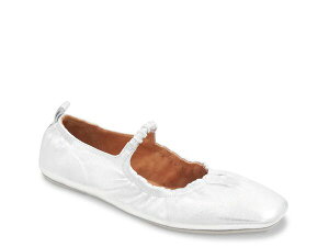 �A���h���A �A�[�X ���f�B�[�X �V���[�Y �p���v�X Andre Assous Lennon Mary Jane Flat Silver Metallic �V���o�[