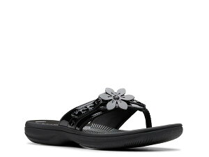N[NX fB[X V[Y T_ Clarks Breeze Opal Sandal Black ubN