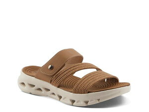 tNTX fB[X V[Y T_ Flexus Galvanesa Wedge Sandal Dark Brown uE