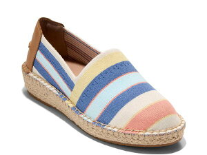 R[n[ fB[X V[Y Xb|E[t@[ Blue/Yellow/Peach Stripes Cole Haan Cloudfeel Stitchlite Espadrille Slip-On
