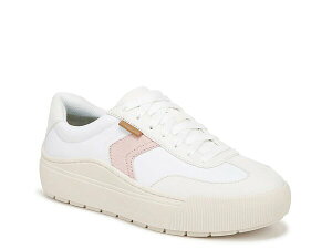 hN^[EV[ fB[X V[Y Xj[J[ vbgtH[ Dr. Scholl's Time Off Win Platform Sneaker - Women's White/Pink zCg