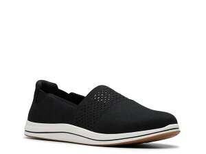 N[NX fB[X V[Y Xb|E[t@[ Black Clarks Breeze Vibe Slip-On Sneaker - Women's