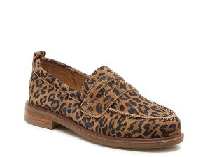�P���V�[�_�b�K�[ ���f�B�[�X �V���[�Y �X���b�|���E���[�t�@�[ Kelsi Dagger Brooklyn Lens Loafer Tan/Black Leopard Print Suede �u���b�N
