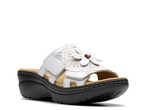 N[NX fB[X V[Y T_ Clarks Merliah Belle Wedge Sandal White zCg