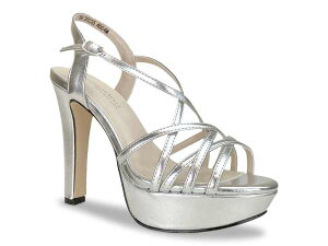 xW~EH[N fB[X V[Y T_ vbgtH[ Touch Ups by Benjamin Walk Wren Platform Sandal Silver Metallic Vo[