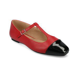 �W���[�j�[ ���f�B�[�X �V���[�Y �p���v�X Journee Theah Mary Jane Flat Red ���b�h