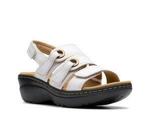N[NX fB[X V[Y T_ Clarks Merliah Bali Wedge Sandal White zCg