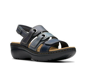 N[NX fB[X V[Y T_ Clarks Merliah Bali Wedge Sandal Navy lCr[