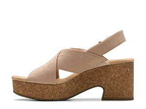 N[NX fB[X V[Y T_ Clarks Nerisa West Wedge Sandal Sand Nubuck Th